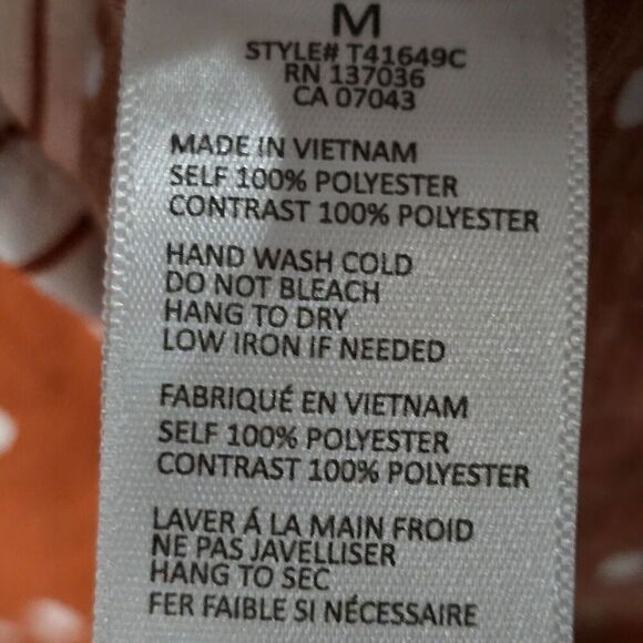 Paper Crane Tank Top M Brown White Polka Dot Milkmaid Dainty Coquette Side Tie - Picture 9 of 10